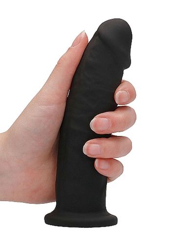 Silicone Dildo Without Balls - 15,3 Cm - Black na Arena.pl