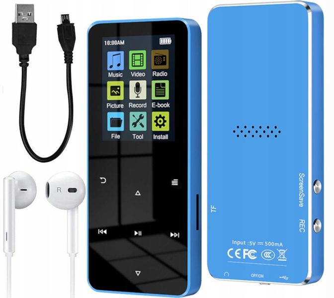 ODTWARZACZ MP4 MP3 16GB BLUETOOTH 5.0 HiFi RADIO zdjęcie 1