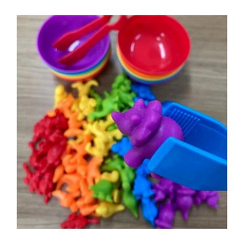 DLA DZIECI  GRA EDUKACYJNA SORTER KOLORÓW DINOZAURY na Arena.pl