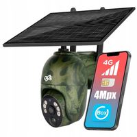 Bezprzewodowa kamera solarna GSM Z WBUDOWANĄ BATERIĄ na kartę SIM 4G MORO