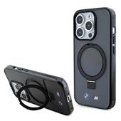 BMW BMHMP15LURSK iPhone 15 Pro 6.1" czarny/black hardcase Ring Stand M Col