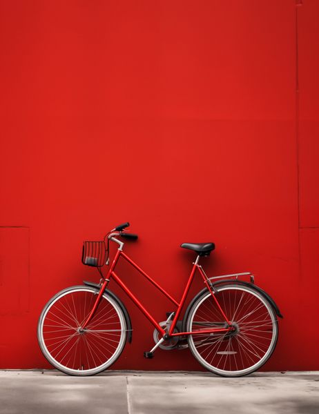 Plakat 50x65cm Czerwony Rower zdjęcie 1