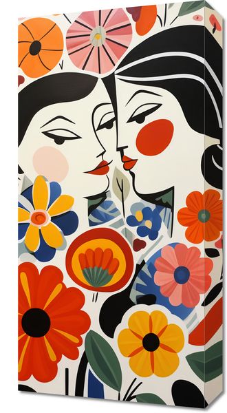 Obraz 30x60cm Kwiatowy Romans zdjęcie 1