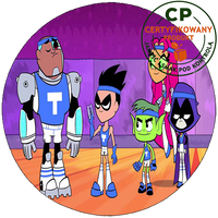 Opłatek na tort Młodzi Tytani