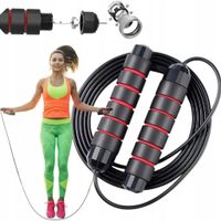 2X SKAKANKA FITNESS CROSSFIT REGULOWANA 280CM ŁOŻYSKA TRENING CARDIO BOKS