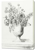 Obraz 60x90cm Waza z Kwiatami, Jean Bernard Vintage do Salonu