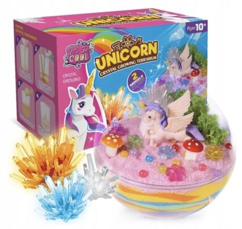 ZESTAW KREATYWNY DO TWORZENIA KRYSZTAŁ JEDNOROŻEC TERRARIUM DIY DLA DZIECI na Arena.pl