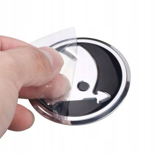 Naklejki emblemat na kołpaki dekielki koła skoda 56 mm aluminium 4 szt NOWE na Arena.pl