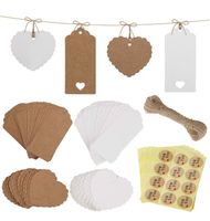 papierowe etykiety diy 120 szt.