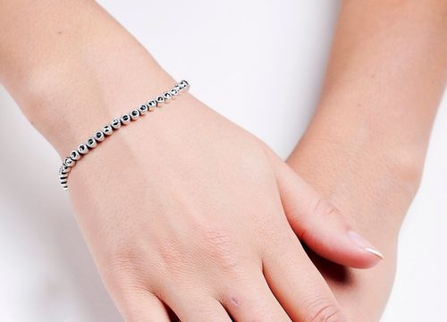 Srebrna bransoleta BDM3236 - Markazyty na Arena.pl