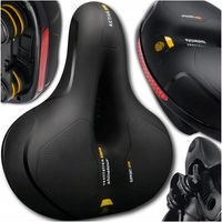 Szerokie wygodne siodełko rowerowe damskie męskie wentylacja sportowe 20cm