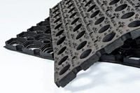 Wycieraczka ażurowa gumowa PLASTER MIODU 40x60 20mm czarna