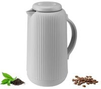 Termos konferencyjny ze szklanym wkładem 900 ml szary łatwe otwieranie