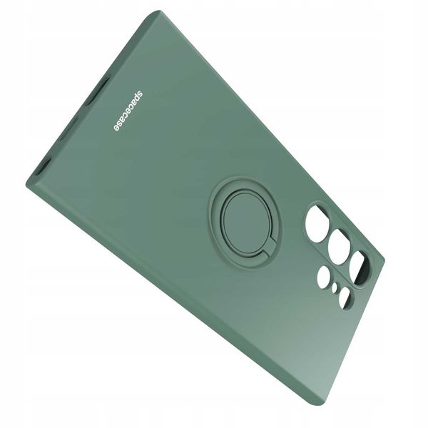 Spacecase Silicone Ring Galaxy S24 Ultra Dark Green zdjęcie 6
