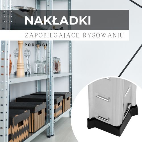 Regał metalowy z 5 półkami 180x90x40cm 875kg do garażu, piwnicy na Arena.pl