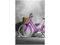 40X60CM FIOLETOWA DAMKA OBRAZ