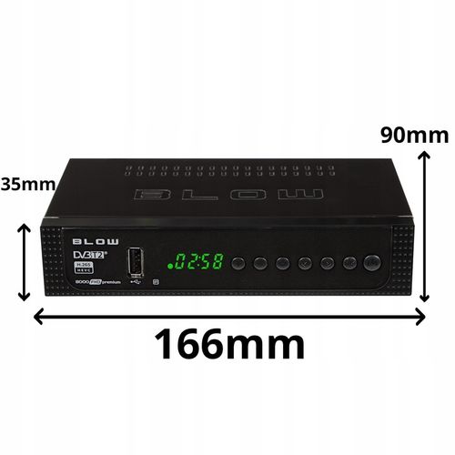 TUNER DEKODER DVB-T2 TV NAZIEMNEJ H.265 HEVC FULL HD USB HDMI BATERIE na Arena.pl