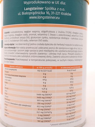 Proszek zasadowy - Langsteiner - 300g na Arena.pl