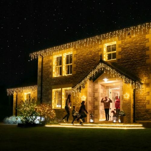 LAMPKI SOPLE ZEWNĘTRZNE 100LED IP44 ŚWIATŁO STAŁE + FLASH - BIAŁE CIEPŁE na Arena.pl