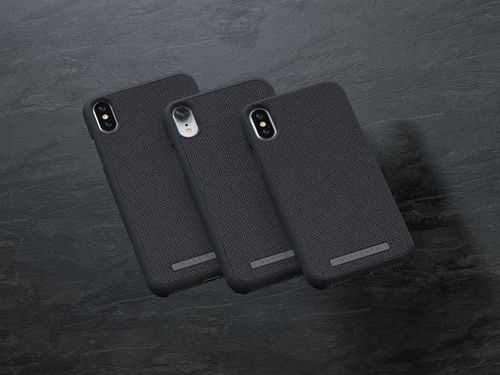 Materiałowe etui do iPhone Xs Max (Dark Grey) na Arena.pl