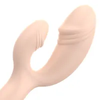 ohmama classic rabbit vibrator edycja świąteczna, silikon, 155 mm, ipx6