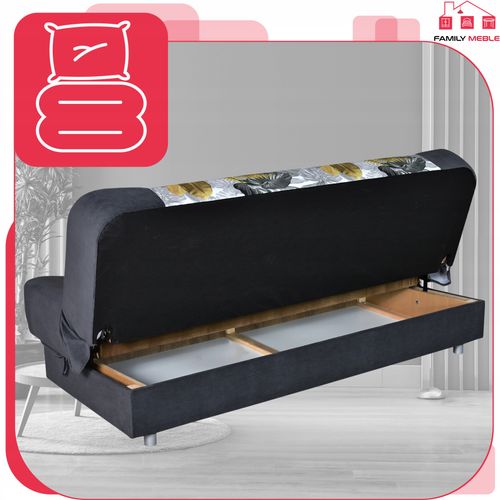 Kanapa sofa Sara Print Duo rozkładana wersalka spania bonell łóżko na Arena.pl