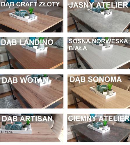 Ława Stolik K5 w stylu loft 70x70x50 na Arena.pl