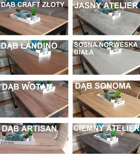 Ława Stolik K5 w stylu loft 70x70x50 zdjęcie 7