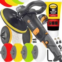 POLERKA SAMOCHODOWA SZLIFIERKA 4x GĄBKA REGULACJA 2600W + PASTA FARECLA G3