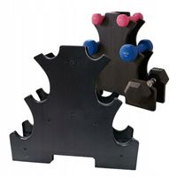 Stojak Na Hantle Trzypoziomowy Uchwyt Do Obciążeń Dom Siłownia Fitness