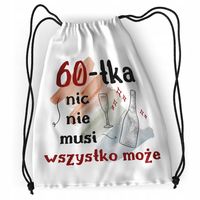 Plecak Urodziny 60 60Te Sportowy Szkolny Worek Z Nadrukiem Ze Zdjęciem