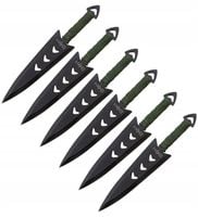 NÓŻ RZUTKA SHURIKEN NOŻE DO RZUCANIA ZESTAW 6 SZT