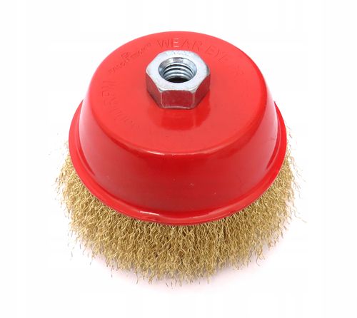 SZCZOTKA DRUCIANA 125mm M14 MOSIĄDZOWANA CZOŁOWA na Arena.pl