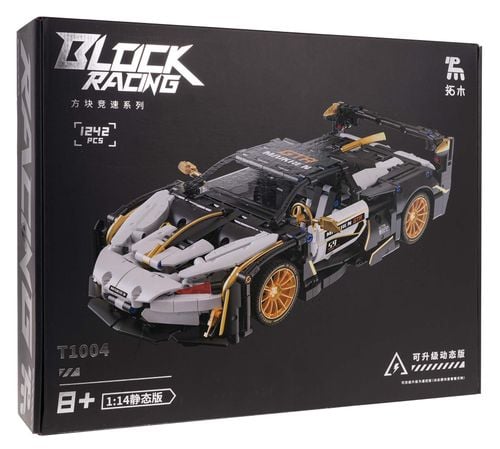 Zestaw Klocków Auto Sportowe Biało/Czarne 1242El. na Arena.pl