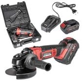 SZLIFIERKA KĄTOWA CEDRUS POWER+ AG125Li-SET Zestaw z baterią i ładowarką w walizce POWER+ 20V - OFICJALNY DYSTRYBUTOR - AUTORYZOWANY DEALER CEDRUS