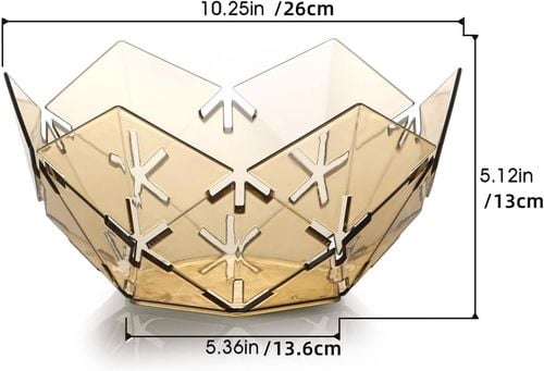 Miska na Owoce Warzywa Geometryczna - Żółta na Arena.pl