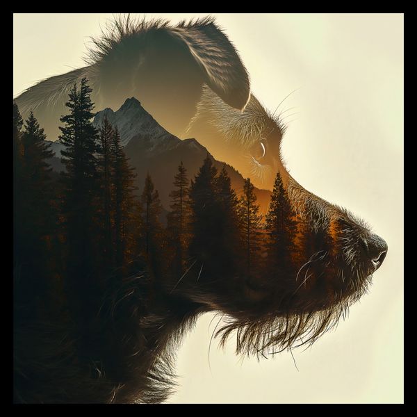 Plakat 30x30cm Psi Duch Lasu zdjęcie 2