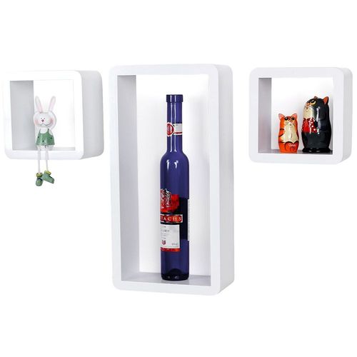 Półki ścienne CUBE 3 szt. BIAŁY na Arena.pl