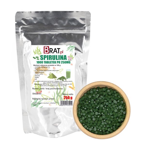Spirulina 1000 tabletek 250g zdjęcie 1