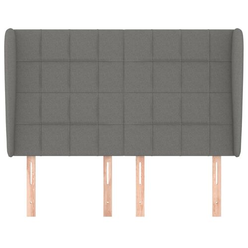 Zagłówek uszak, ciemnoszary, 147x23x118/128 cm, tkanina na Arena.pl