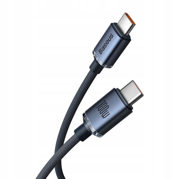 BASEUS SZYBKI KABEL PD USB C 100W 5A MOCNY PRZEWÓD DO TELEFONU KOMPUTERA 2m zdjęcie 10