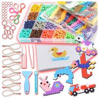 MEGA ZESTAW KORALIKI WODNE KUFEREK XXL WZORY SZABLONY 10000 MAGIC BEADS XL