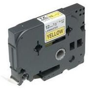 Brother Tape Black on Yellow