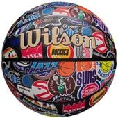 Piłka do koszykówki Wilson NBA All Team Retro Ball WZ4028501XB r. — Rozmiar: 7