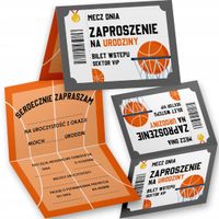 ZAPROSZENIE URODZINOWE DLA FANA KOSZYKÓWKI ZAPROSZENIA NA PRZYJĘCIE WZORY