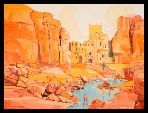 Plakat 40x30cm Ruiny pod Słońcem na Arena.pl