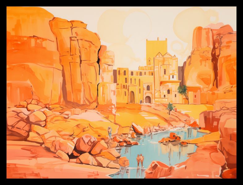 Plakat 40x30cm Ruiny pod Słońcem zdjęcie 2