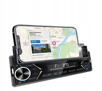 RADIO SAMOCHODOWE BLUETOOTH 1-DIN RDS USB AUX SD UCHWYT NA TELEFON PILOT
