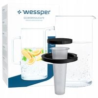 Szklana karafka dzbanek na lemoniadę Wessper 3l + wkładka do kostek lodu