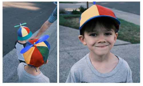 Czapka z daszkiem i ze śmigłem kolorowa wiatrak na Arena.pl